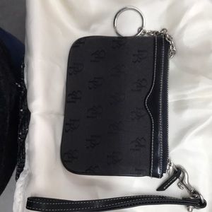 Dooney & Burke black wristlet